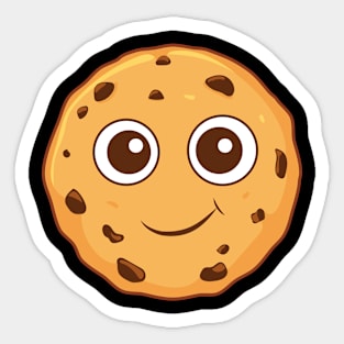 Chocolate Chip Cookie Kawaii Cute Cookie Sticker